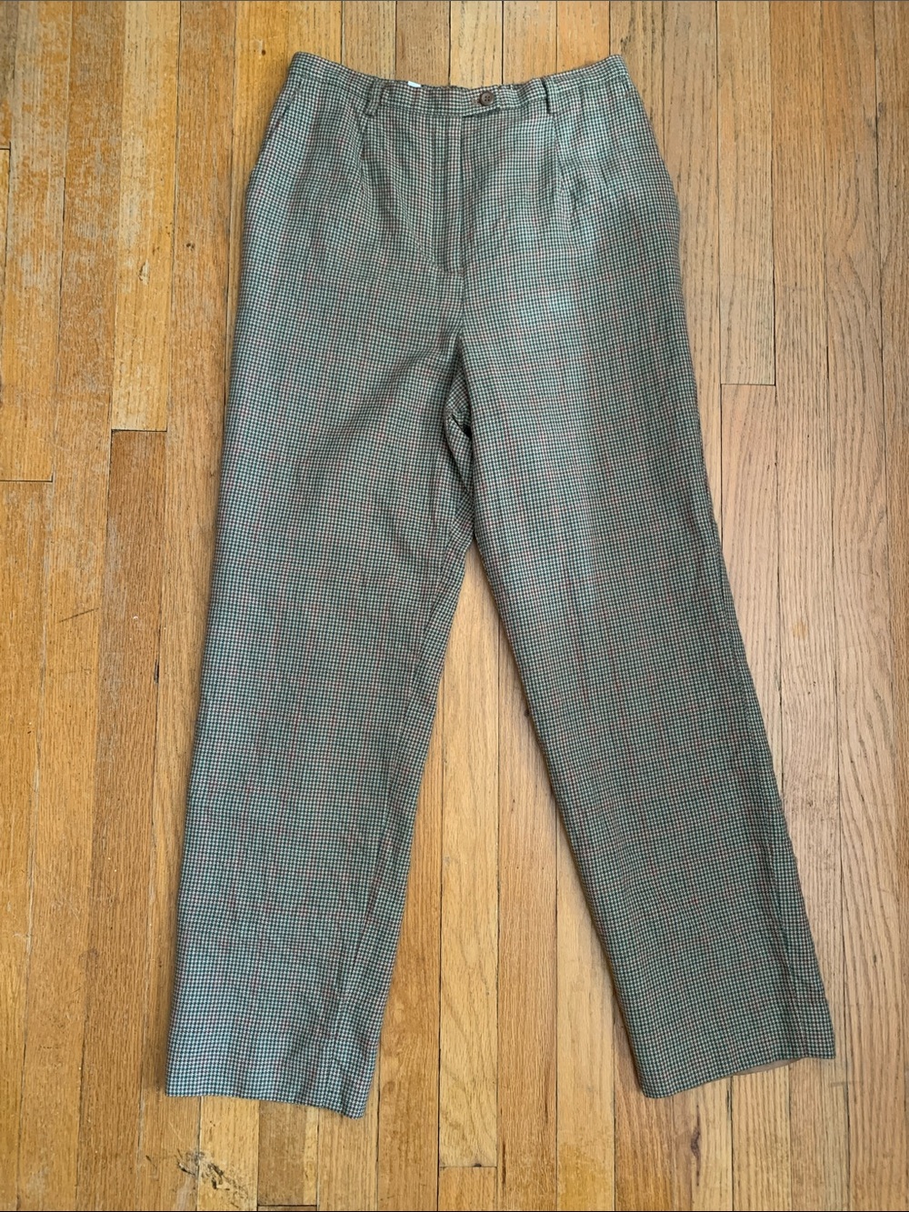 Vintage Pendleton Women’s Houndstooth Wool Pants 12